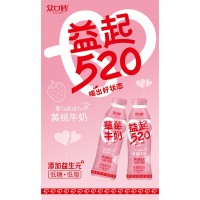 益起520乳酸菌饮品 草莓牛奶